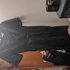 Sequin dark navy blue